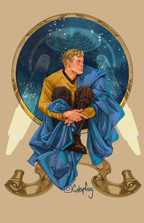 JC Leyendecker inspired Captain Kirk